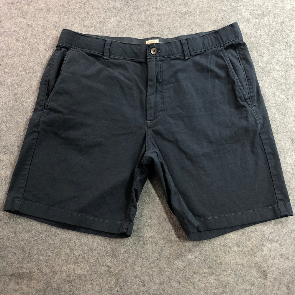 Faherty Mens Chino Shorts 34 Navy Blue Organic Cotton Stretch All Day Short
